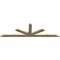 Ekena Millwork Saratoga Rough Sawn Timber Gable Bracket, Douglas Fir, 84"W x 24"H x 2"D x 4"F, 7/12 Pitch GBW084X24X0204SAR00RDF - alternate 3